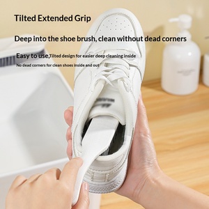 <span class=keywords><strong>Brosse</strong></span> à chaussures <span class=keywords><strong>spéciale</strong></span> à long manche, poignée en PP, <span class=keywords><strong>boucle</strong></span> de suspension, en plastique, nettoie en douceur les chaussures, outil de nettoyage domestique pour chaussures - Product Image 3