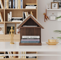 Étagère de rangement et de présentation autoportante en bois en forme de maison, très populaire, pour chambre et bureau