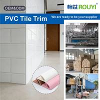 Pabrik Langsung 8mm 10mm 12mm Trim Ubin PVC Arab Saudi Bahrain Grosir Trim Sudut Bulat Pengaman