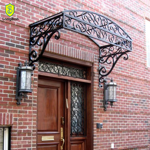 <span class=keywords><strong>Auvent</strong></span> de porte incurvé en fer forgé à prix abordable - Product Image 4