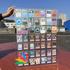 RAY YI resistente a los rayos UV 49 ranura pared acrílico Trading Card Display Case para <span class=keywords><strong>Pokemon</strong></span> Sports Card Display Frame - Product Image 6