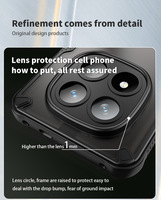 Casing ponsel Redmi Note 14 Pro, pelindung telepon genggam tahan guncangan semi transparan Matte untuk Xiaomi Redmi Note 14 Pro Plus