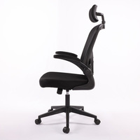 Anji Best-seller en usine Chaise en maille Vente en gros Chaises de bureau Chaise en maille bon marché avec accoudoir rabattable