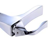 Robinet de lavabo en alliage de zinc en forme de torsion noyau de valve en céramique mélangeur d'eau chaude et froide robinet de lavabo de salle de bain montage à trou unique