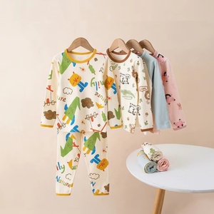 Set <span class=keywords><strong>Pigiama</strong></span> per Neonati a Maniche Lunghe in Morbido <span class=keywords><strong>Cotone</strong></span> Organico, Caldo per l'Inverno, per Bambini e Bambine - Product Image 2