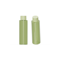 Flacon cosmétique cylindrique PET de 300 ml avec bouchon PP pour l'emballage de produits de soin de la peau, des cheveux et des soins personnels