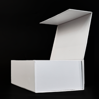 Custom Logo Foil Stamping Magnetic Packaging Gift Box Flip Top Cardboard Eco Jewelry Package Paper Folding Box