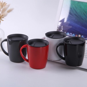 Hoge Kwaliteit 400Ml Dubbele Wand Vacuüm Roestvrijstalen Thermische Waterflessen Melk Theekop Koffie Geïsoleerde Mok Met Handvat - Product Image 2
