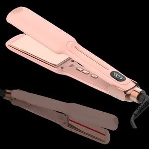 Irons Iron Infrared MCH Hair Irons Plancha De Cabello Wide Plate Flat Iron Professional Wholesale Portable Hair Straightener Flat Irons