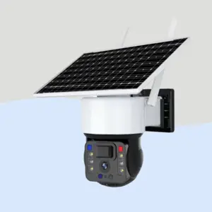 ソーラーパネル充電4G信号1080PPIR人間検出SDカードストレージスマートフォンアプリコントロール屋外カメラ防水