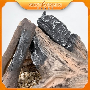 <span class=keywords><strong>Chimenea</strong></span> de gas de madera artificial Registros Chimeneas de gas sin ventilación <span class=keywords><strong>para</strong></span> decoración Registros de gas de cerámica - Product Image 3