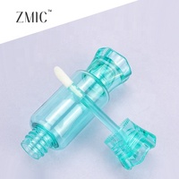 Tubes de brillant à lèvres transparents de 13 ml en forme de bonbon, tubes vides pour baume à lèvres teinté, contenants colorés pour brillant à lèvres pour enfants (violet, jaune)