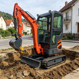 Mini-excavatrice sur chenilles en caoutchouc de 1 à 3,5 tonnes avec PLC et roulements pour moteur Stage V, cabine fermée, ROPS, FOPS, certifiée CE européenne - Product Image 1