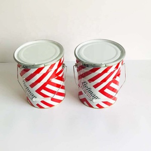 5L kim loại thùng trống của sơn xô kích thước 5 lít thiếc kim loại thùng cho nước dựa trên sơn kim loại xô - Product Image 2