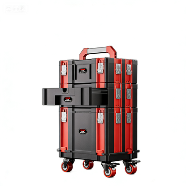 Portable Modular Heavy-Duty Multi-Functional Composite Powder Coated Electrical Toolbox for Car Repair Storage Customizable OBM