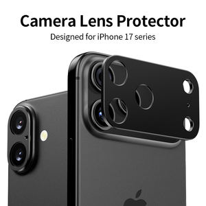 最新 iPhone 17 Max用 フルカバー 金属製 カメラレンズプロテクター 強化ガラス 携帯電話画面保護フィルム - Product Image 4