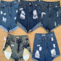 Shorts en jean décontractés d'été pour femmes et filles, vente en gros par lot, FOB 1,99-3,50 $, MOQ 80