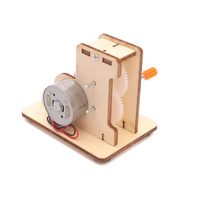 Generator Tangan Kayu DIY, Peralatan Pendidikan untuk Anak-anak