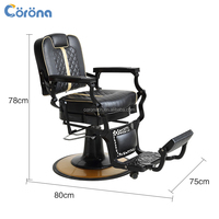 Vente en gros de chaises de barbier à pompe hydraulique inclinables chaise de salon de coiffure chaise de coiffure rétro antique
