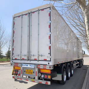 三轴半挂车冰箱新型自动新鲜蔬菜冷却柴油车柴油三轴冷藏车 - Product Image 6