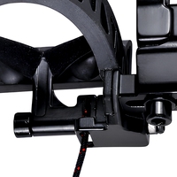 Repose-flèches réglable HT en alliage d'aluminium noir D3 pour arc composé, pour la chasse à l'arc
