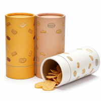 Tube d'expédition en carton recyclé OEM pour affiches, tubes postaux, boîtes cylindriques avec logo