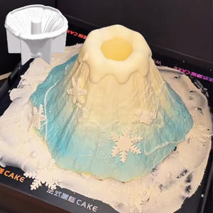 Moldes <span class=keywords><strong>de</strong></span> silicona para pastel <span class=keywords><strong>de</strong></span> Mousse <span class=keywords><strong>de</strong></span> volcán 3D creativos <span class=keywords><strong>de</strong></span> grado alimenticio, modelo <span class=keywords><strong>de</strong></span> silicona para hornear Fondant para regalo sorpresa, cumpleaños, boda, fiesta - Product Image 6