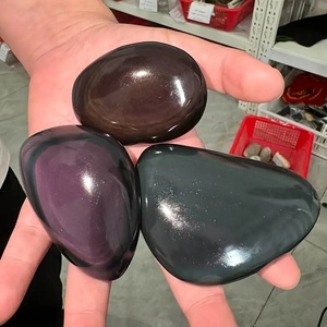 Pietre curative a forma libera lucidate di cristallo di ossidiana arcobaleno di alta qualità per la casa stile Feng Shui decorazione di cristallo bellissimo intaglio - Product Image 2