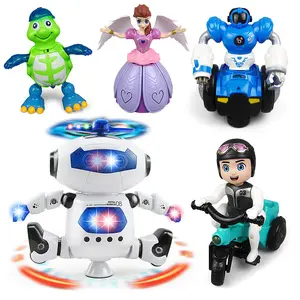 Nuovo Robot giocattolo elettrico con luce e musica Robot elettronico giocattolo Robot danzante per regalo per bambini