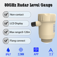 OEM ODM 80GHz Radar Water Level Meter Sensor Level Radar Non-Kontak RS485 Modbus