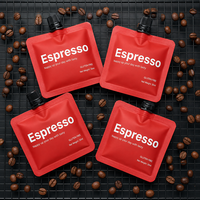 Pochette souple professionnelle de 30 ml pour café expresso, petit format portable, avec bec verseur, pour concentré de café