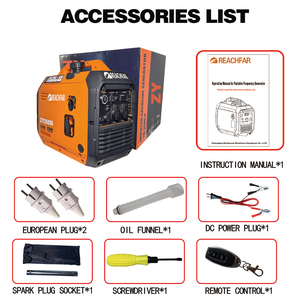 เครื่องกำเนิดไฟฟ้าเบนซิน 2500w สำหรับใช้ในบ้าน เงียบพิเศษ เครื่องยนต์ระบายความร้อนด้วยอากาศ สตาร์ทด้วยรีโมท 004-007 กำลังไฟ 2500W ให้พลังงานที่เชื่อถือได้ - Product Image 6