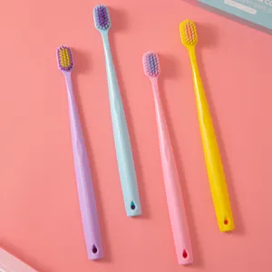 2024 spazzolino da denti Nano Ultra-fine spazzolino morbido con 10000 Ultra morbido di bambù setole di carbone