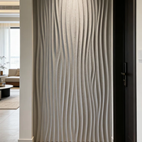 Panneau mural 3D argenté pour plafond, décoration intérieure, art mural WPC pour fond mural de luxe
