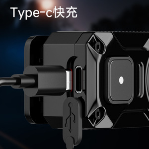 RAYBOW ไฟฉาย LED แบบชาร์จไฟได้ 3-Eye Keychain Light แบบพกพาสำหรับกลางแจ้งวิ่งกลางคืนเดินป่าปีนเขาไฟฉาย - Product Image 4