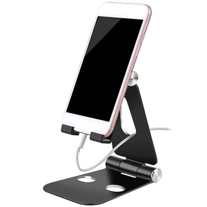Supports de téléphone portable pliables réglables, support de tablette, support en aluminium solide pour tous les smartphones et tablettes, support de téléphone de bureau - Product Image 4