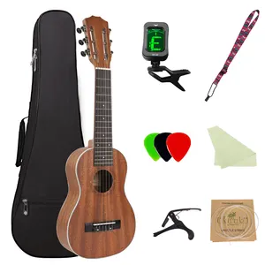 Guitalele Guilele 28 Polegadas Todos Maho Mini Guitarra Elétrica Barítono Guitarras Acústicas 6 Cordas Ukulele Travel Guitar