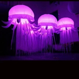 <span class=keywords><strong>Méduse</strong></span> gonflable suspendue à LED <span class=keywords><strong>Méduse</strong></span> gonflable colorée pour la décoration de centre commercial de fête d'événement - Product Image 4