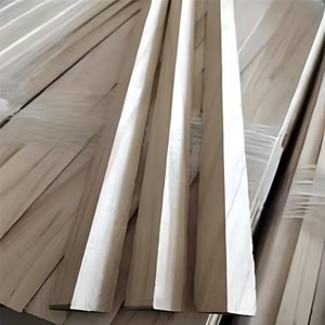 Poutres carrées en <span class=keywords><strong>bois</strong></span> à <span class=keywords><strong>chanfrein</strong></span>, bâtons ronds, bandes triangulaires en Paulownia, <span class=keywords><strong>chanfrein</strong></span> en <span class=keywords><strong>bois</strong></span> massif pour la construction - Vente chaude - Product Image 2