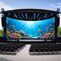 Écran LED de location flexible à épissure incurvée, luminosité 700cd-4500cd, garantie 5 ans, pour événements, fond visuel créatif, 8K