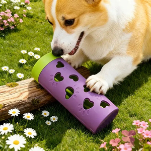 Interaktives Snack-Spielzeug für Hunde und Katzen zum Rollen und Schieben, Trainiert Ihr Haustier, Interaktive Fütterung zur Verlangsamung des Fressens für Mittelgroße Rassen - Product Image 3