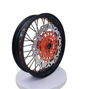 Rueda Delantera Supermoto de 17 Pulgadas para <span class=keywords><strong>EXC</strong></span> SXF 125 <span class=keywords><strong>250</strong></span> 450 530, Juego de Llantas de Aluminio CNC Anodizado Resistente para Motocross - Product Image 6