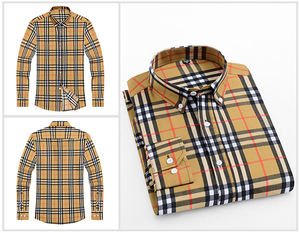 Camisas a Rayas de Primera Calidad en Colores Modernos, Corte Entallado, Manga Larga, Mezcla de Telas, para Uso Formal e Informal - Product Image 2