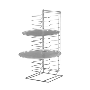 11 lớp 305x305x685mm thép không gỉ kim loại bánh <span class=keywords><strong>pizza</strong></span> khay giá bánh <span class=keywords><strong>pizza</strong></span> hiển thị chủ shelve giá bánh <span class=keywords><strong>pizza</strong></span> khay Pan đứng - Product Image 1