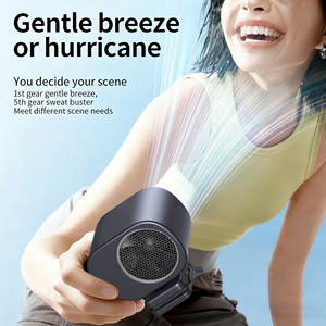 Portable <b>Mini</b> Air Cooling Fan Digital Display Rechargeable Waist‑Clip Personal Fan Low Noise Usb Powered For Outdoor Working - Product Image 6