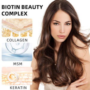 Kapsul Biotin Mendukung Kesehatan Rambut, Kulit, dan Kuku, Pertumbuhan Rambut Lebih Kuat, Penebal Kuku, Kulit Bercahaya, Suplemen untuk Wanita - Product Image 4