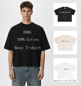 T-shirts pour hommes à manches courtes <span class=keywords><strong>vintage</strong></span> de haute qualité 100% coton 260G - Product Image 1