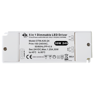 OTM-A30-24 SAA DC24V 1.25A 30W LED Alimentation 5 en 1 LED DRIVER Installation facile avec connecteur de boucle d'entrée et de sortie - Product Image 6