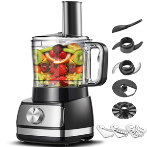 Procesador de Alimentos Plateado, Procesador de Alimentos 6 en 1 y Licuadora Multifuncional para Picar, Rebanar, Triturar y Amasar - Product Image 1