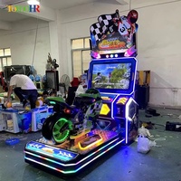 Jeux de course de voiture à pièces Outrun 42 pouces Machine simulateur de moto jeux d'arcade adultes conduire machine de jeu de course de voiture de moto
